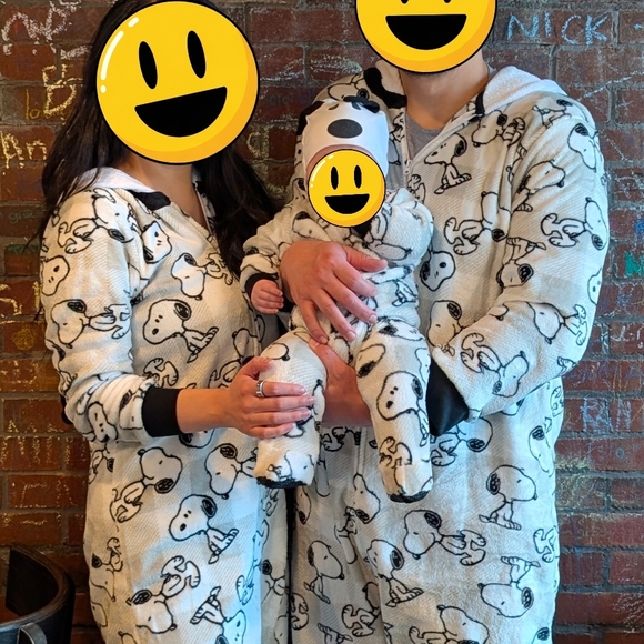 Other - Snoopy Kids Pajamas - White and Black